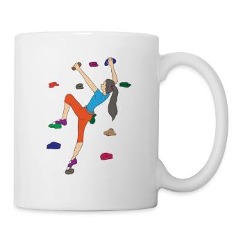 Escalade salle d’escalade escalade Bouldern cadeau - Mug blanc - blanc - Droite