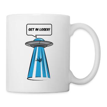 Get In Loser Alien Ufo Alien Gift - Mug - white - Right