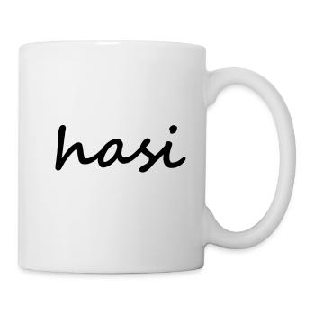 Hasi, chemise de lièvre, chemise de Pâques, Pâques, cadeau - Mug blanc - blanc - Droite