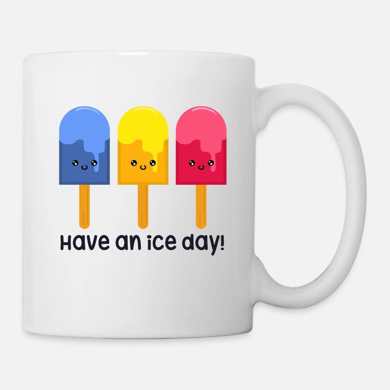 Eis - Tasse - Weiß