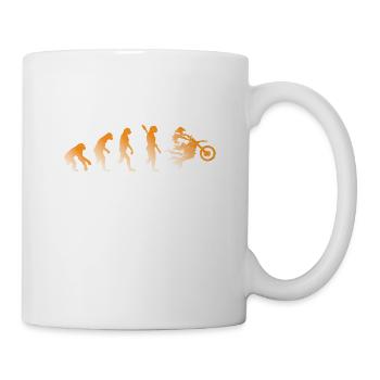 EVOLUTION MOTO BIKE BIKER MOTO CROSS ENDURO - Mug blanc - blanc - Droite