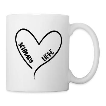 alcool amour amour fête cadeau coeur - Mug blanc - blanc - Droite