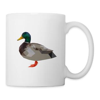 Duck, , ducks polygon geometric - Mug - white - Right