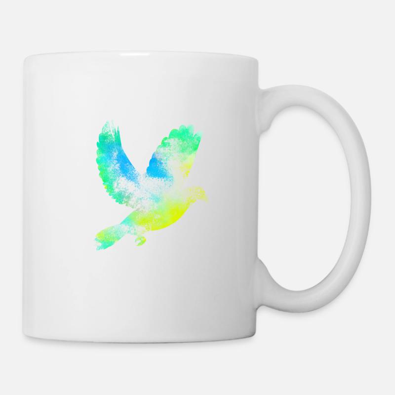 Taube Geschenkidee Tiere Kindergeburtstag - Tasse - Weiß