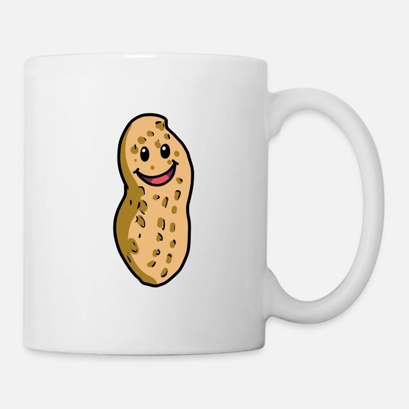 joyeux cacahuète émotion sentiments émotion heureuse - Mug blanc - blanc