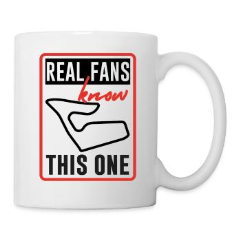 Les vrais fans connaissent ce t-shirt - Mug blanc - blanc - Droite