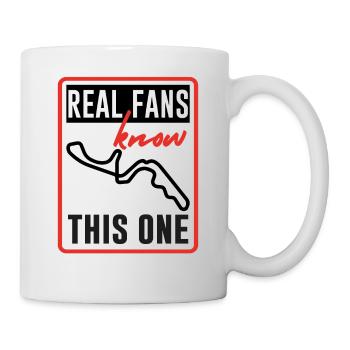 Les vrais fans connaissent ce t-shirt - Mug blanc - blanc - Droite