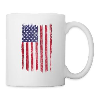 USA Flag United States of America Flag Gift - Mug - white - Right