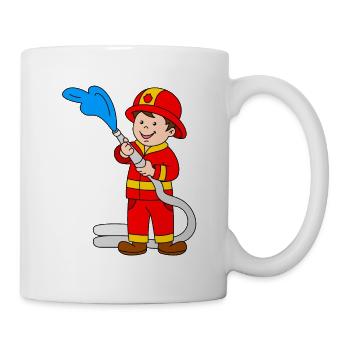 Pompier - Mug blanc - blanc - Droite