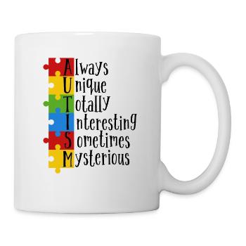 Autismus - Tasse - Weiß - Rechts