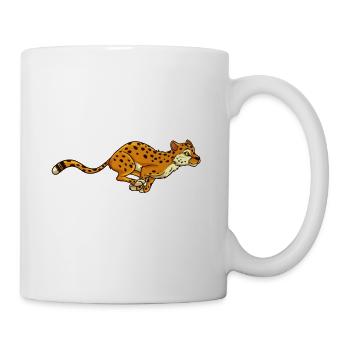 Guépard Pumas Jaguar Léopard prédateur animal cadeau - Mug blanc - blanc - Droite