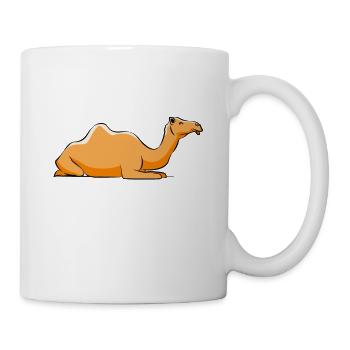Kamel Kamele Tierliebe Liebhaber Geschenk - Tasse - Weiß - Rechts