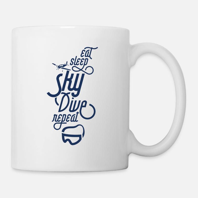 Sky skydiver Parachutage Skydive - Mug blanc - blanc