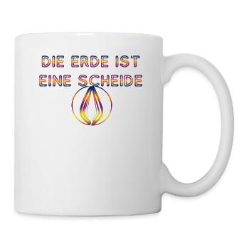 The earth is a scabbard Funny T-shirt - Mug - white - Right