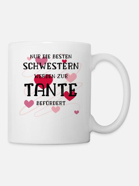Seules les meilleures soeurs sont promues tante - Mug blanc - blanc