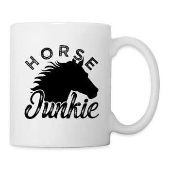 Horse Junkie - Tasse - Weiß - Rechts
