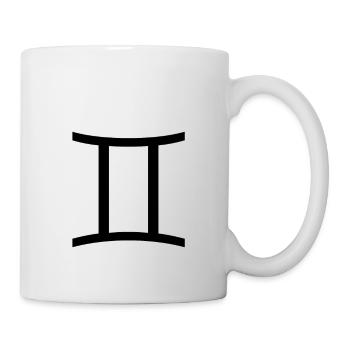 Sternzeichen Zwilling - Tasse - Weiß - Rechts