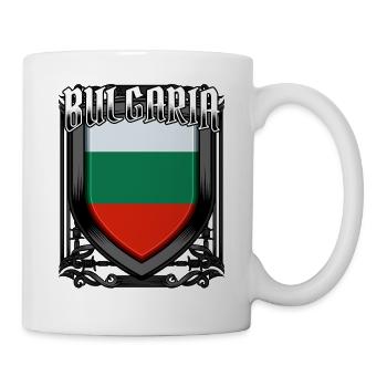 Bulgarisch Wappen Republik Bulgarien Geschenkidee - Tasse - Weiß - Rechts