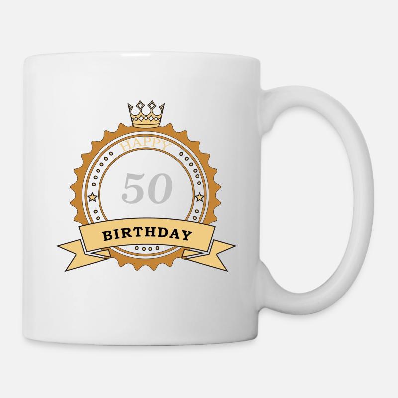 50 happy birthday - Mug - white
