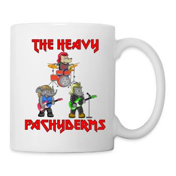 THE HEAVY PACHYDERMS - DICKHÄUTER SPIELEN METAL - Tasse - Weiß - Rechts