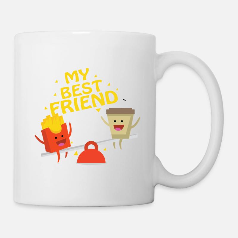 Without my best friend, I'm stuck - Mug - white