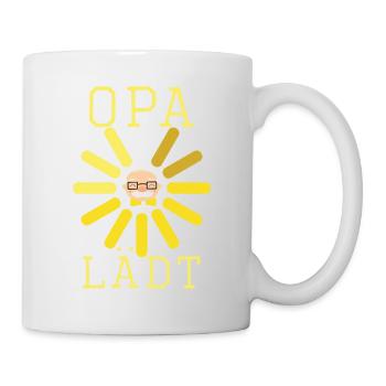 Opa lädt Großvater werden Enkelkind - Tasse - Weiß - Rechts