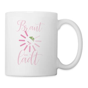 Braut lädt Hochzeit Junggesellinnenabschied - Tasse - Weiß - Rechts