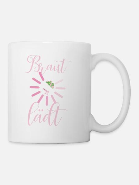 Braut lädt Hochzeit Junggesellinnenabschied - Tasse - Weiß