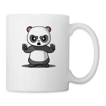 Panda– Pandabär – Mittelfinger - - Tasse - Weiß - Rechts