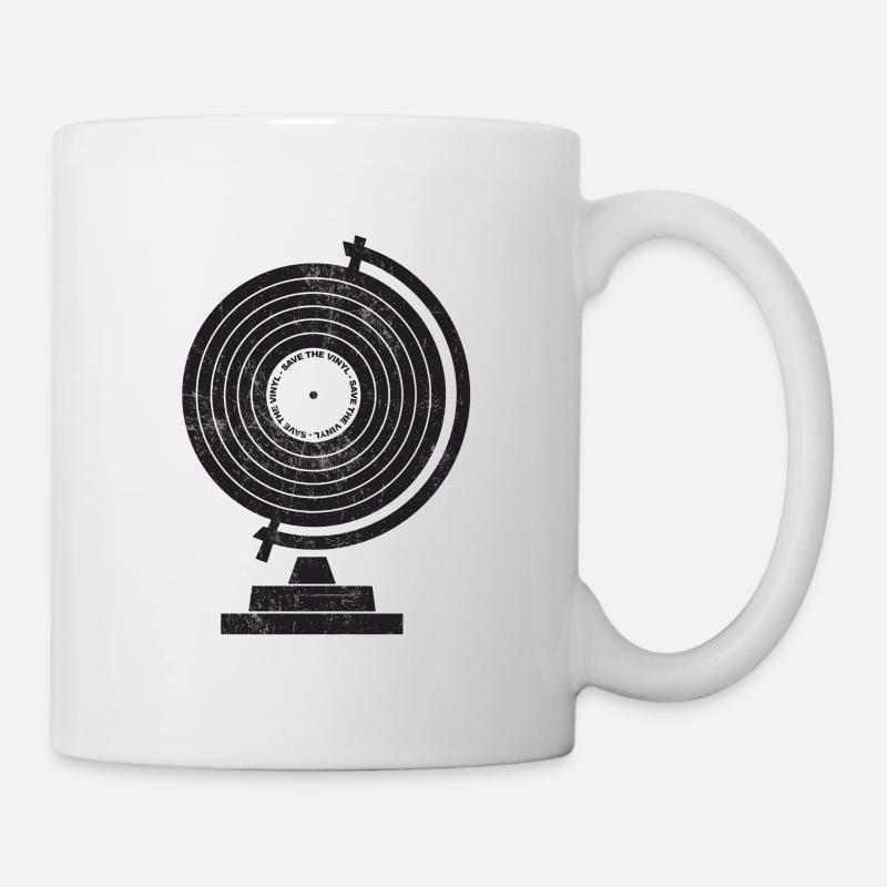 DJ Save the Vinyl - Tasse - Weiß