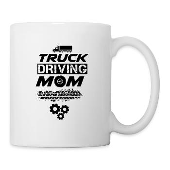 Camion camion routiers - Mug blanc - blanc - Droite