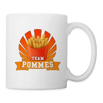 TEAM POMMES - Tasse - Weiß - Rechts