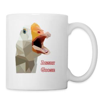 Angry Gans - Gans, Gänse, - Tasse - Weiß - Rechts