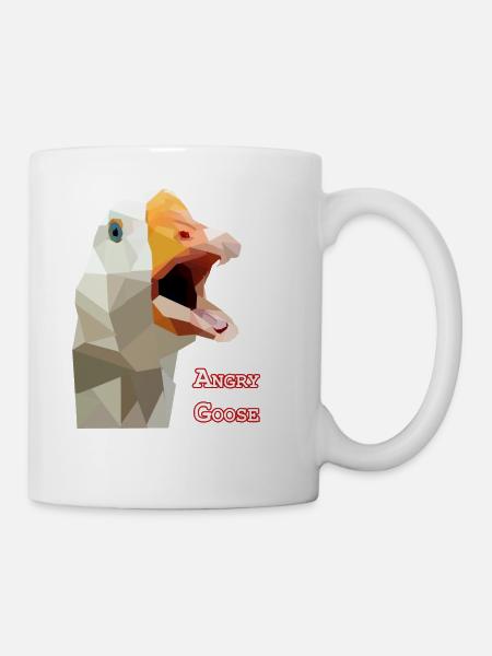 Angry Goose - Goose , Geese , - Mug - white