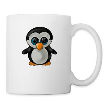 Pinguin baby - Tasse - Weiß - Rechts
