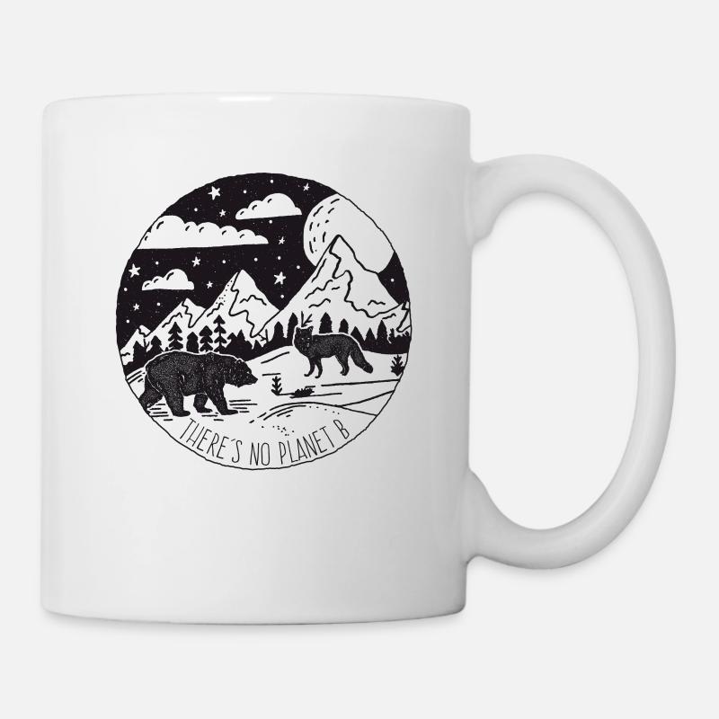 Vintage No Planet B environmental conservation animal welfare - Mug - white