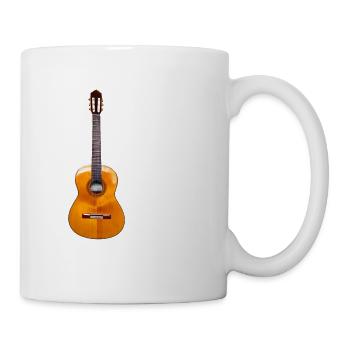 Chemise de guitare - Mug blanc - blanc - Droite