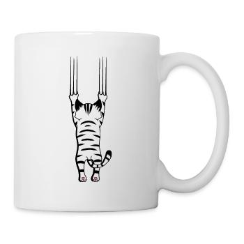 Griffes Chat Chat Chat Chat Animaux de compagnie Patte - Mug blanc - blanc - Droite
