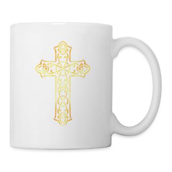 Jesus Kirche Vatikan Gott Kreuz Symbol - Tasse - Weiß - Rechts