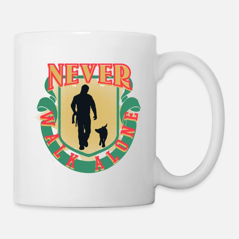 Dogwalker Dogs Never Walk Alone Gift - Mug - white