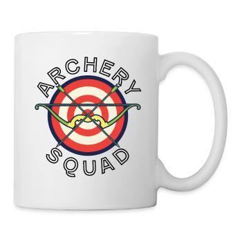 Escouade de tir à l'arc - Mug blanc - blanc - Droite