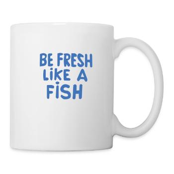 être frais comme un t-shirt de poisson - Mug blanc - blanc - Droite