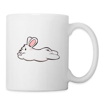 White Rabbit Rabbit Rabbit Comic Gift - Mug - white - Right
