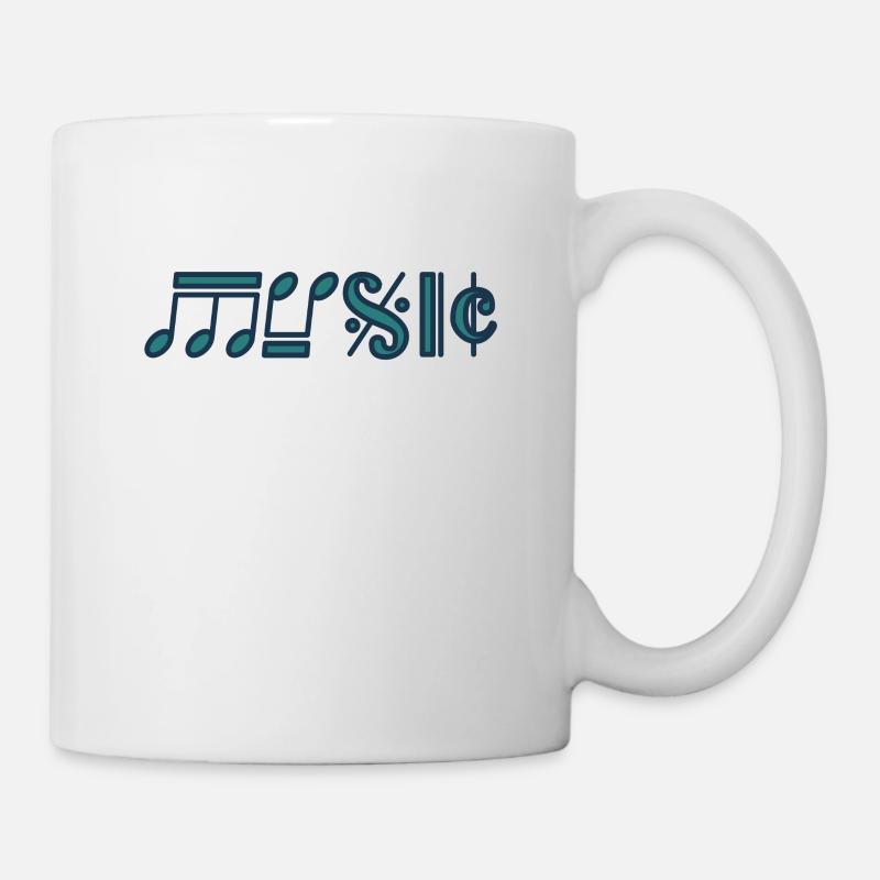 musique - Mug blanc - blanc