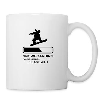 Snowboard - Tasse - Weiß - Rechts