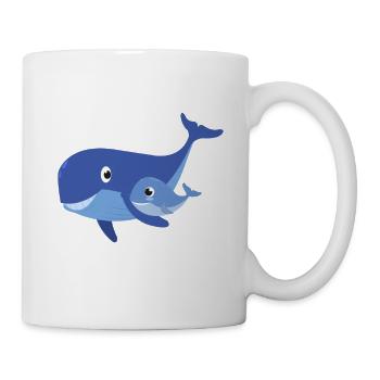 Wale - Tasse - Weiß - Rechts
