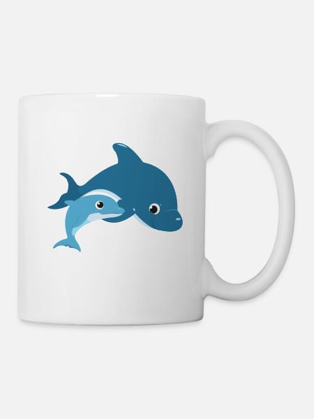 dauphin - Mug blanc - blanc