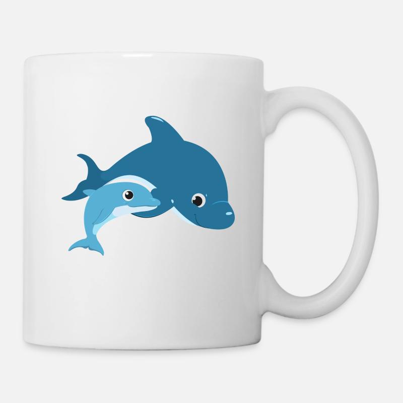 dauphin - Mug blanc - blanc