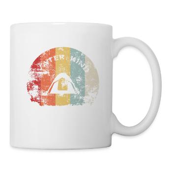 Père Enfant Camping Camping Nature Cadeau De Vacances - Mug blanc - blanc - Droite