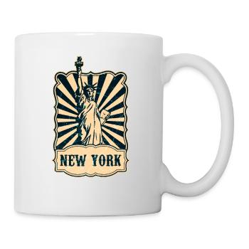 New York Statue de la Liberté - Mug blanc - blanc - Droite
